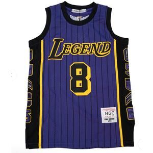 NWT Kobe Bryant LEGEND MAMBA PATCH BASKETBALL JERSEY, PURPLE/BLACK, 3XL 125$